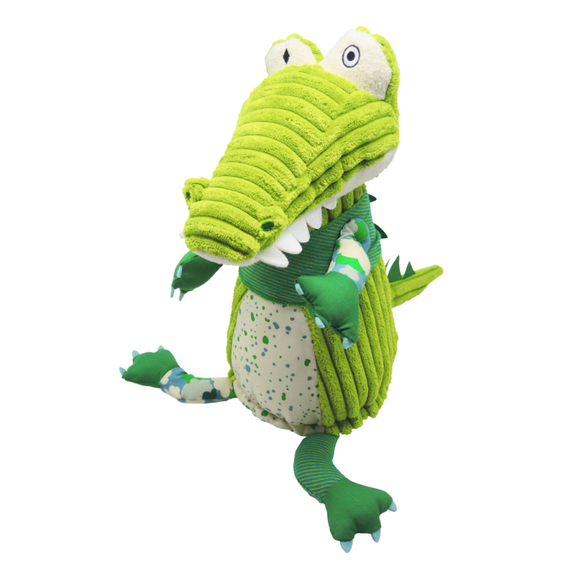 Les déglingos aligatos lalligator original peluche vert 